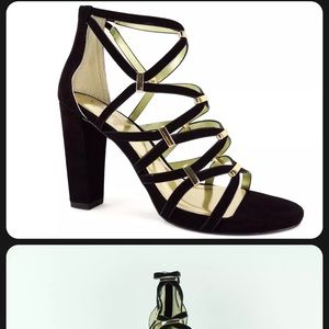 Carlos by Carlos Santana Women's Francesca Heel Platform Sandals Black 8.5M